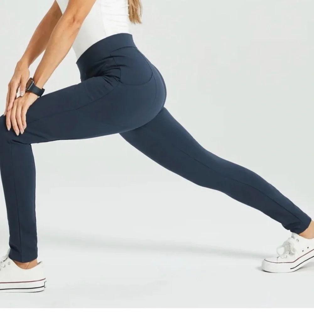 Betabrand XS & XSP Navy Journey Skinny Leg Pants Stretch Womens 25” & 27” Inseam - Picture 13 of 16